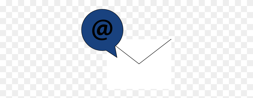 300x266 Значок Электронной Почты Белый W Синий Png Клипарт Для Интернета - Белый Значок Электронной Почты В Png
