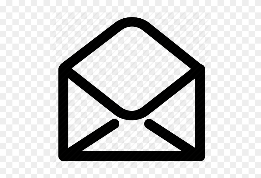 512x512 Email, Interface, Mail, Open, Ui Icon - Email Logo White PNG