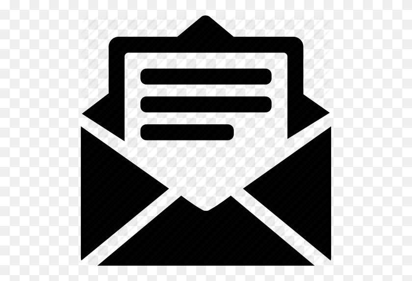 512x512 Email Open, Open Email, Read Email, Text Email, View Email Icon - White Email Icon PNG