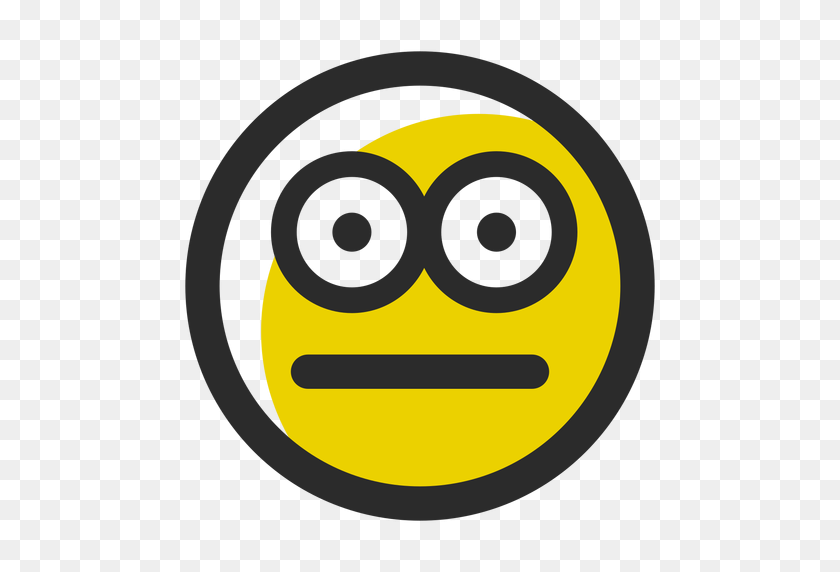 512x512 Embarrassed Colored Stroke Emoticon - Embarrassed Emoji PNG