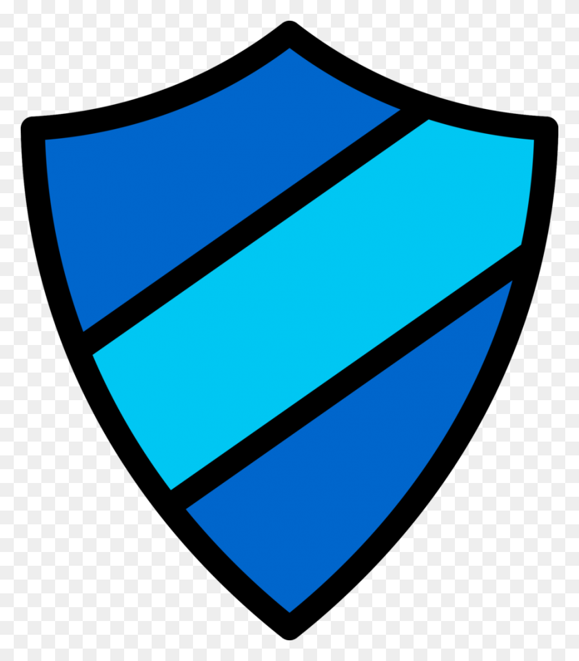 889x1024 Emblem Icon Dark Blue Light Blue - Blue Light PNG