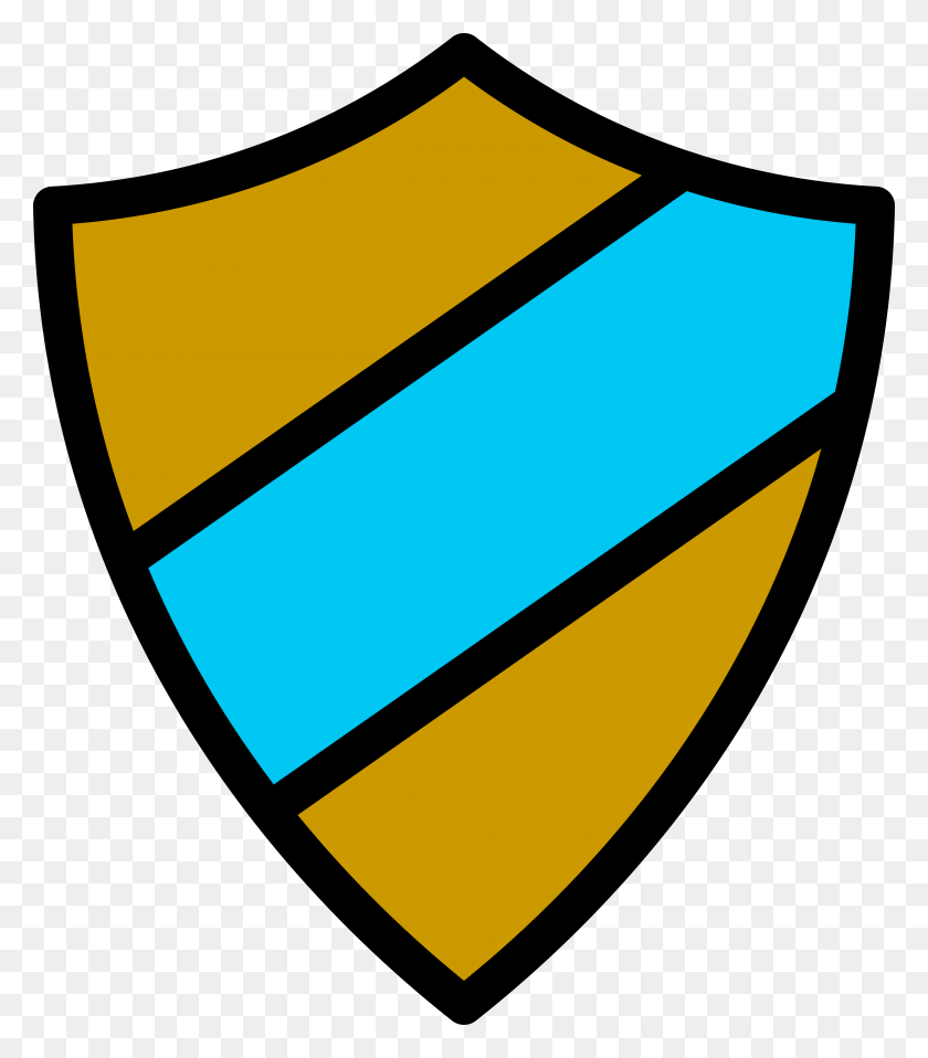 Emblem Icon Gold Light Blue - Gold Shield PNG - FlyClipart