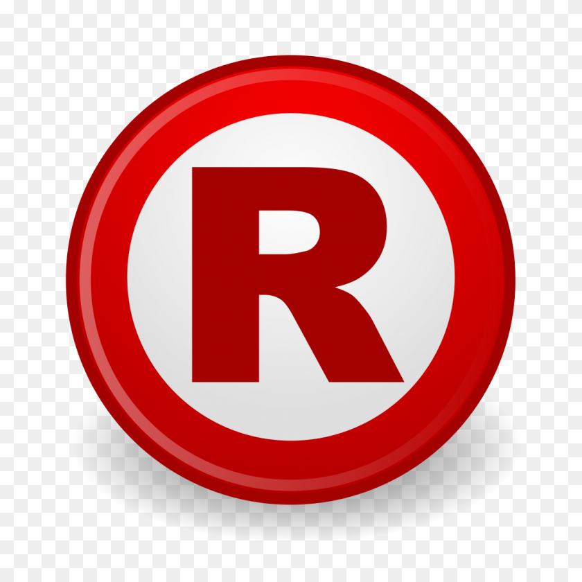 1024x1024 Emblem Registered Trademark - Trademark Symbol PNG