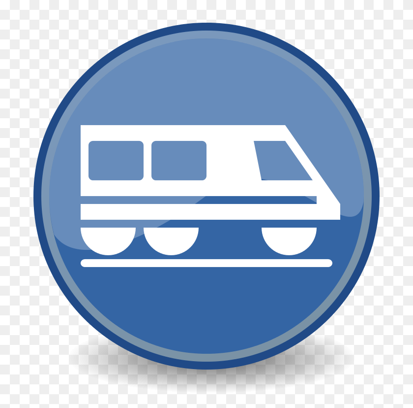 768x768 Emblem Train - Train Icon PNG