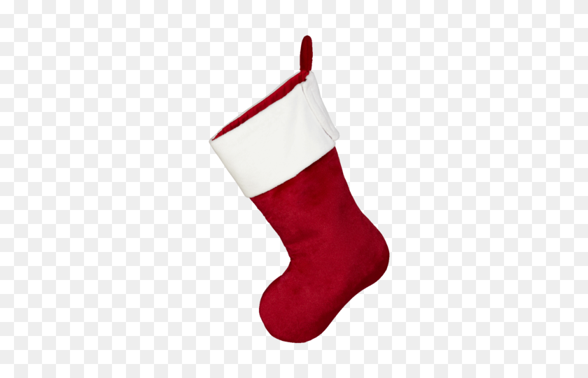 480x480 Embroider Red Christmas Stocking - Christmas Stockings PNG