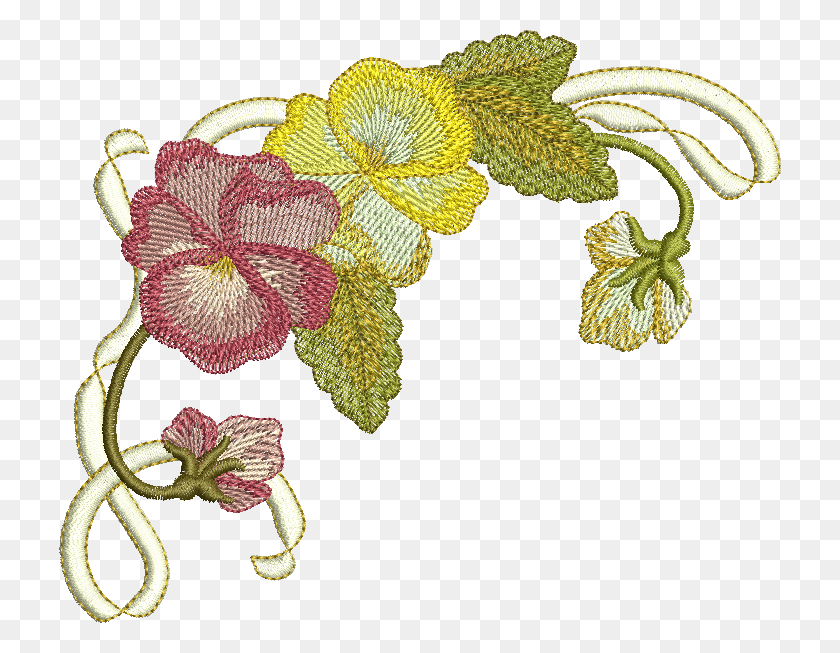 722x593 Embroidery Colors Designs - Embroidery PNG