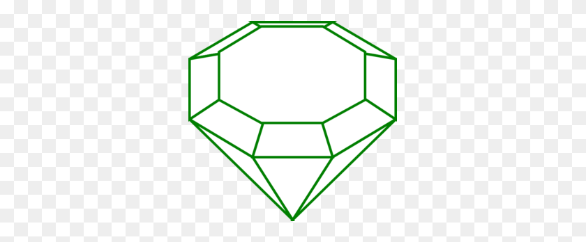 299x288 Diamante Esmeralda Clipart - Diamante Clipart Png