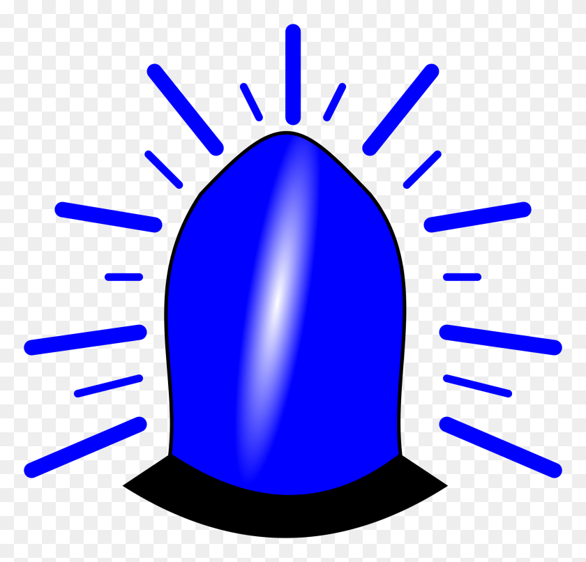 2000x1915 Emergency Clipart Blue Light - Police Siren PNG