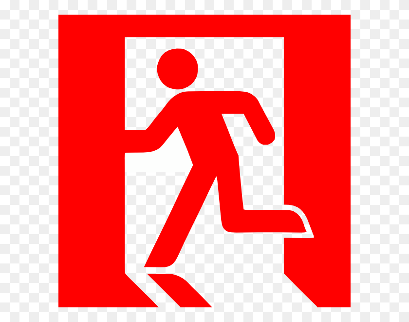600x600 Emergency Exit Png Clip Arts For Web - Exit PNG
