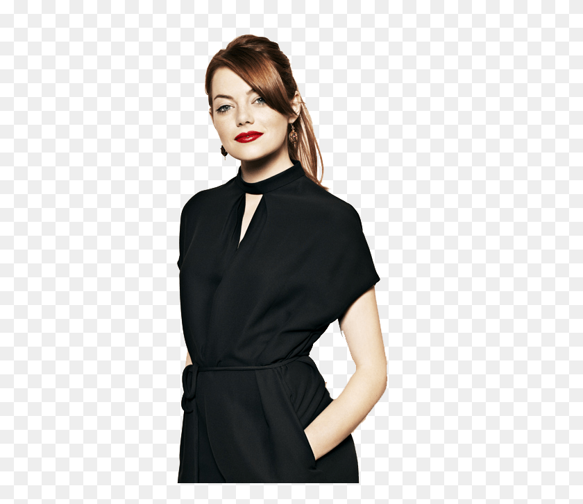 401x667 Emma Stone Black Dress Transparent Png - Emma Stone PNG