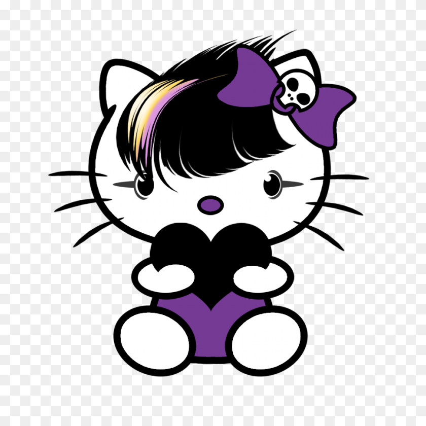 900x900 Emo Love Kitty - Emo PNG