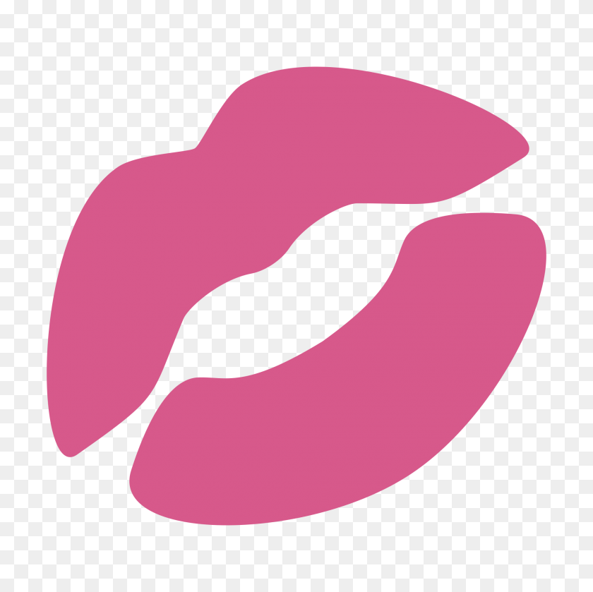2000x2000 Emoji - Pink Lips PNG