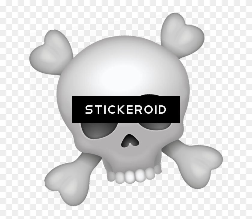 675x670 Emoji - Skull Emoji PNG