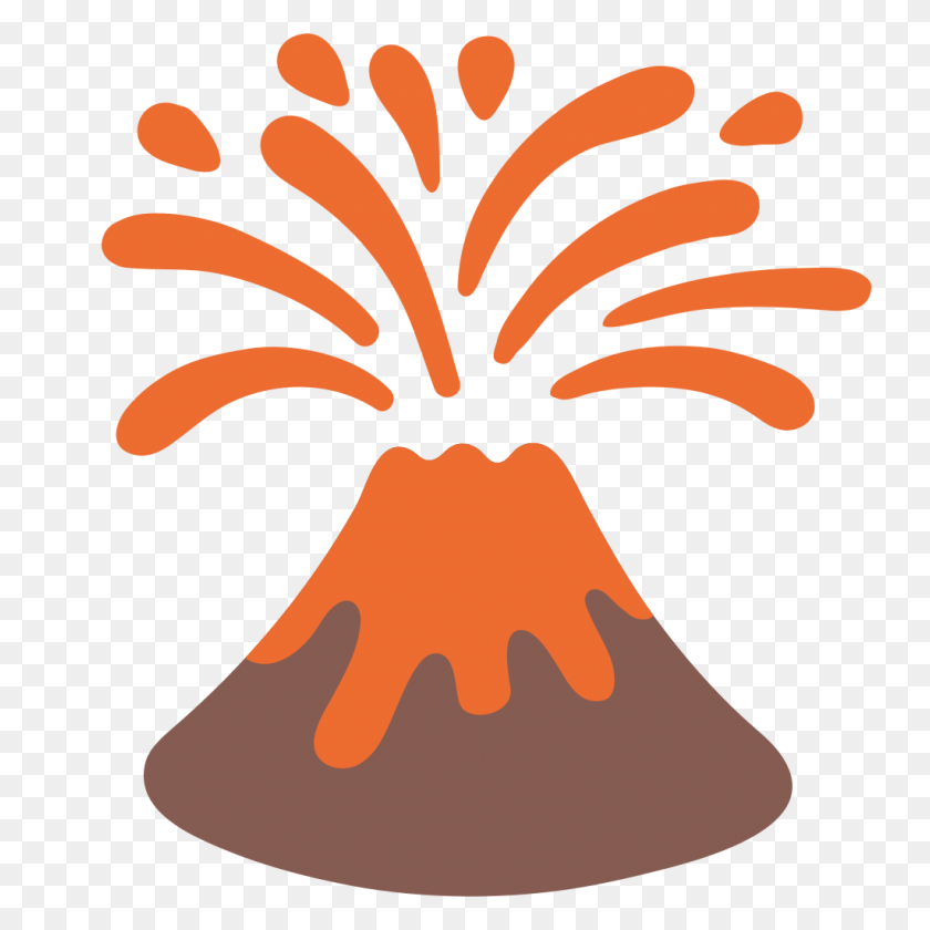 1024x1024 Emoji - Клипарт Извержения Вулкана