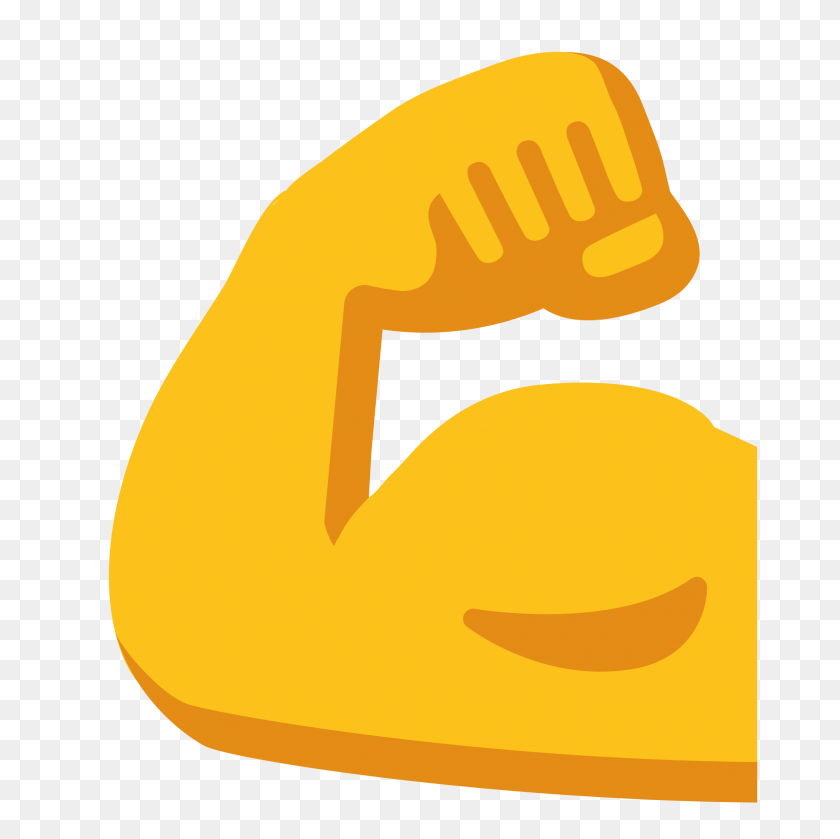 2000x2000 Emoji - Muscle Emoji PNG
