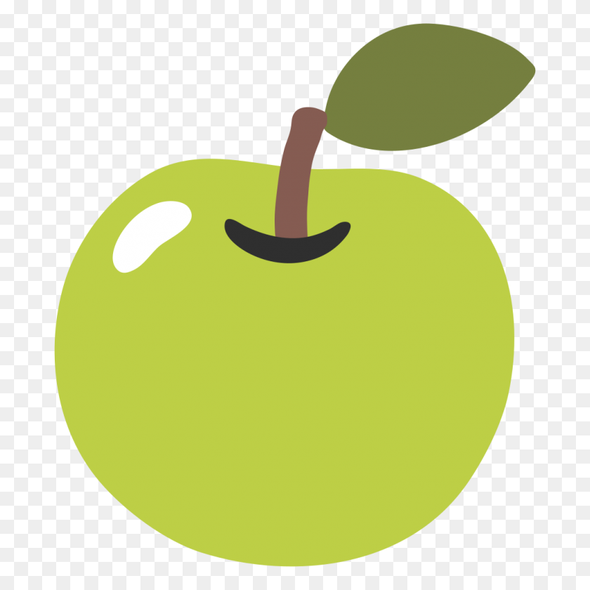1024x1024 Emoji - Green Apple PNG