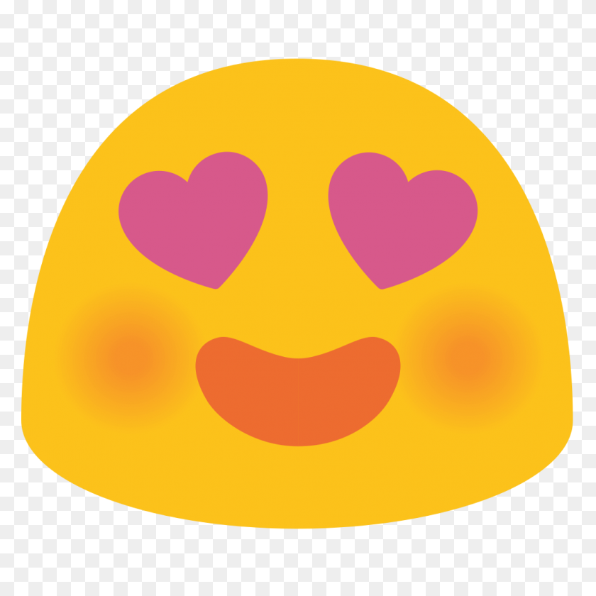 1024x1024 Emoji - Сердце Глаза Emoji Png