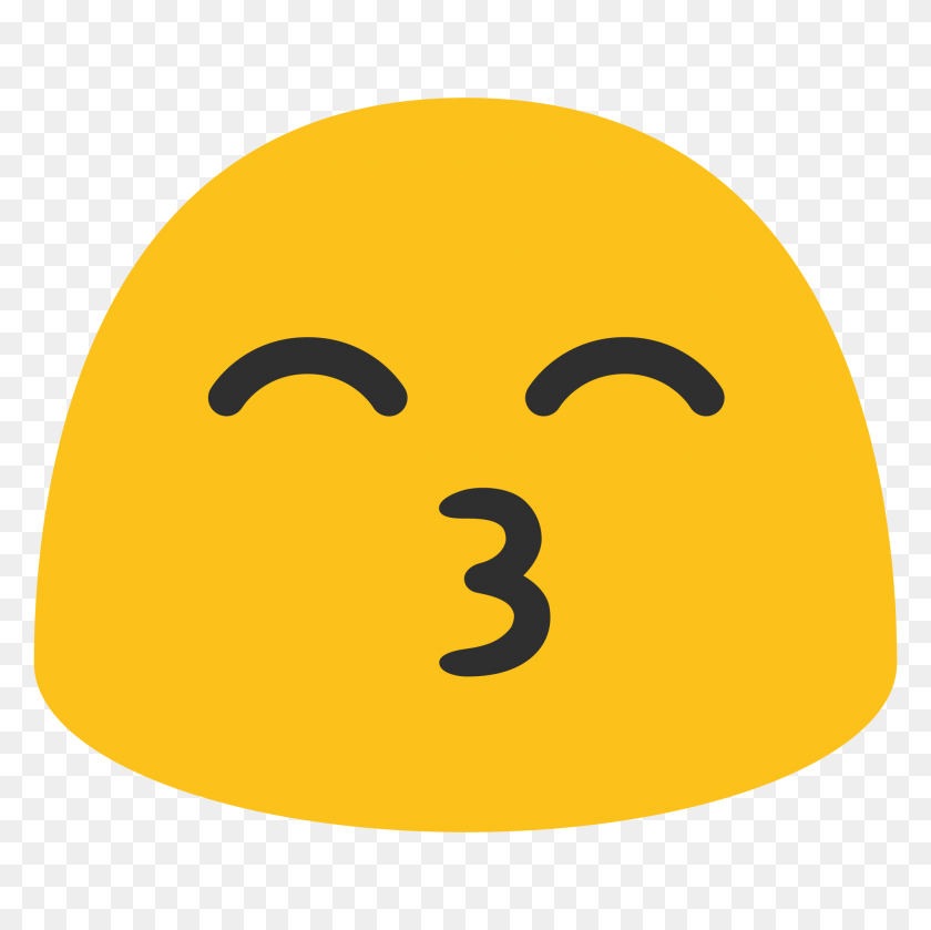 2000x2000 Emoji - Поцелуй Emoji Клипарт