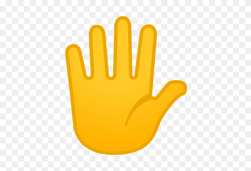 512x512 Emoji Air Transparent Raised Hand - Raised Hands PNG