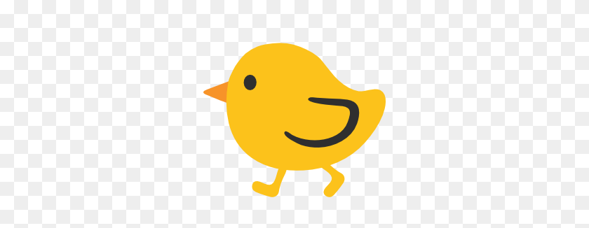 266x266 Emoji Android Baby Chick - Baby Chick Clip Art