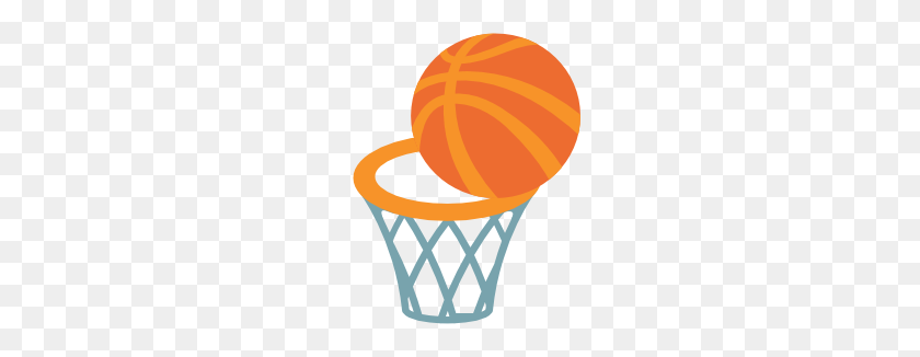 266x266 Emoji Android Basketball And Hoop - Basketball Hoop PNG