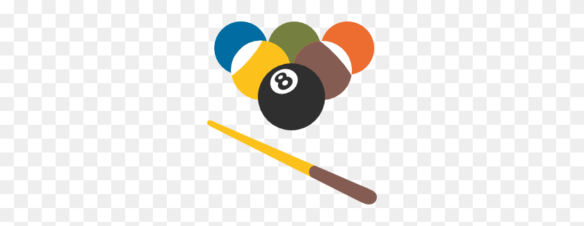 266x266 Emoji Android Billiards - Billiards Clipart