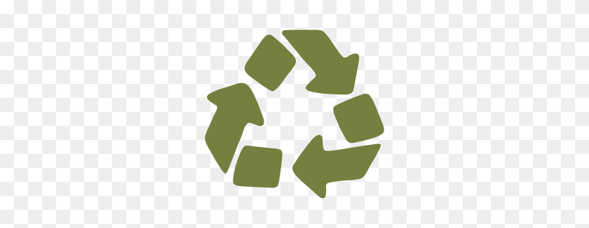 266x266 Emoji Android Black Universal Recycling Symbol - Recycle Symbol Clip Art