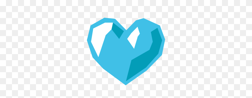 266x266 Emoji Android Blue Heart - Blue Heart PNG