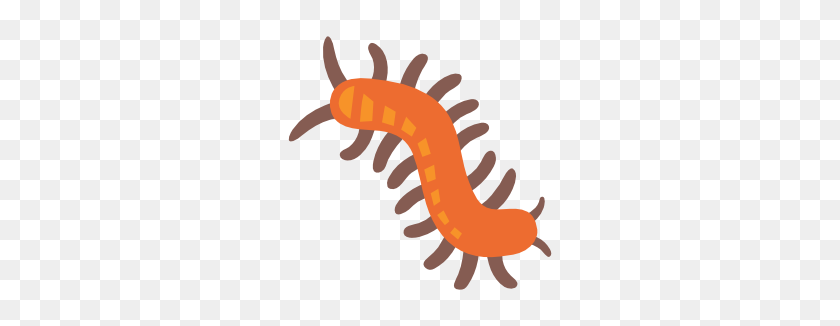 266x266 Emoji Android Bug - Centipede Clipart