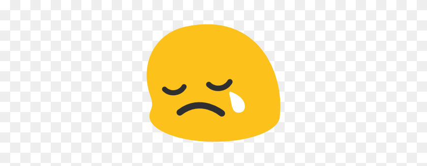 266x266 Emoji Android Crying Face - Crying Face PNG