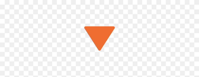 266x266 Emoji Android Down Pointing Small Red Triangle - Red Triangle PNG