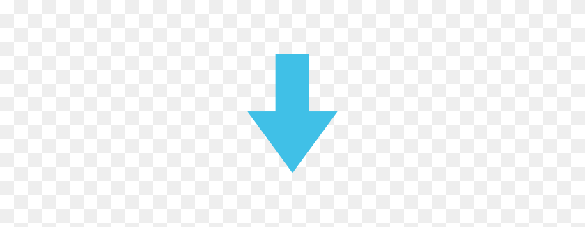 266x266 Emoji Android Hacia Abajo Flecha Negra - Flecha Negra De Imágenes Prediseñadas