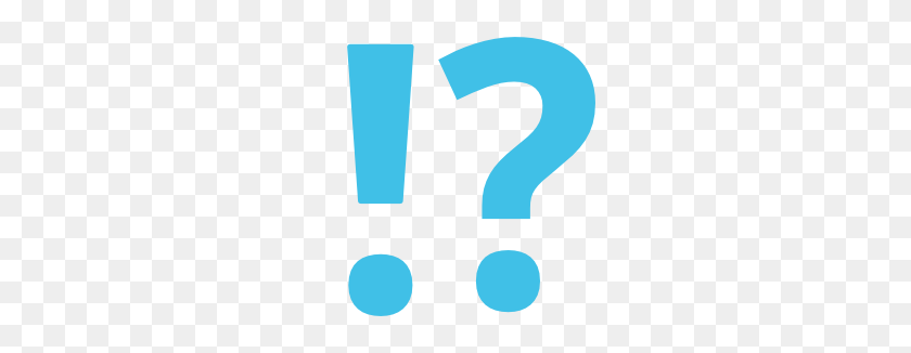266x266 Emoji Android Exclamation Question Mark - Question Emoji PNG