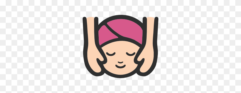 266x266 Emoji Android Face Massage - Massage Clipart