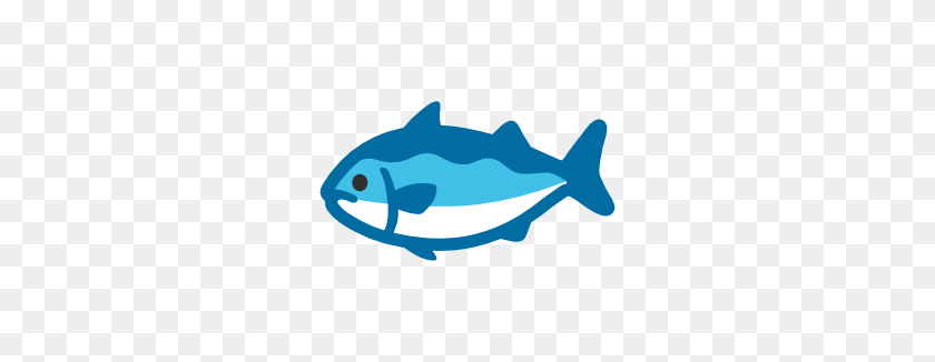 266x266 Emoji Android Fish - Fish Emoji PNG