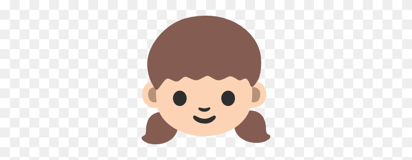 266x266 Emoji Android Girl - Girl Emoji Clipart