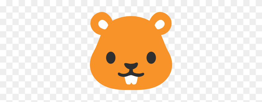 266x266 Emoji Android Hamster Face - Hamster PNG