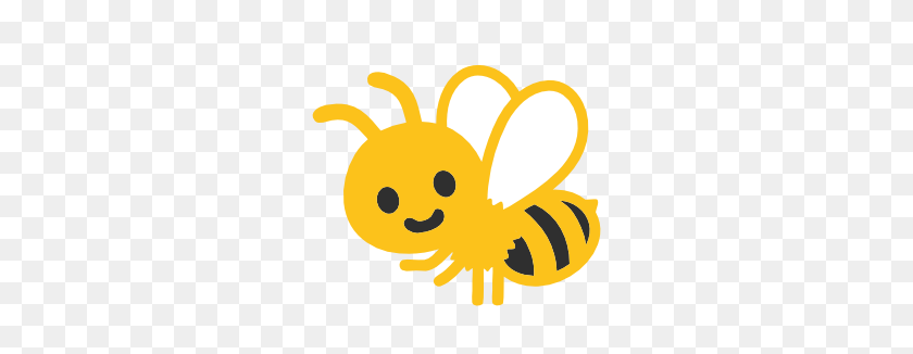 266x266 Emoji Android Honeybee - Bee Emoji PNG