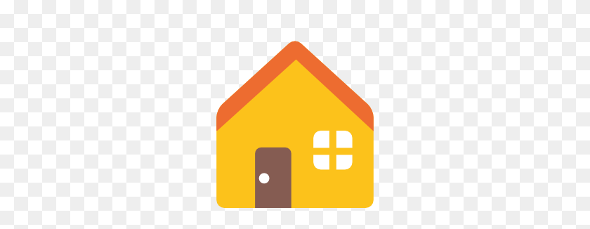 266x266 Emoji Android Edificio De La Casa - Casa Emoji Png