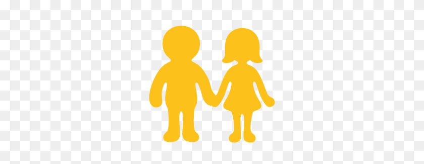 266x266 Emoji Android Man And Woman Holding Hands - Holding Hands PNG