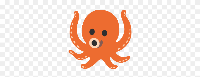 266x266 Emoji Android Octopus - Octopus PNG