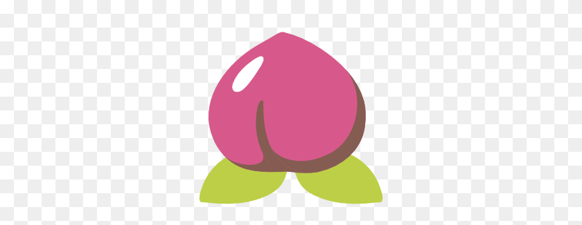 266x266 Emoji Android Peach - Peach Emoji PNG