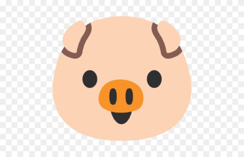 480x480 Emoji Android Pig Face Png - PNG Face
