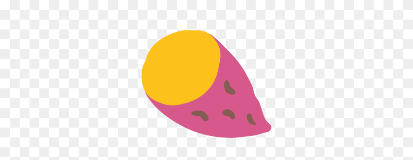 266x266 Emoji Android Roasted Sweet Potato - Potato PNG