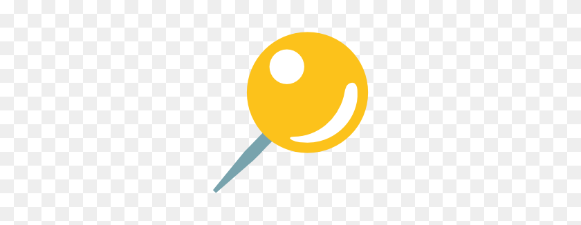266x266 Emoji Android Round Pushpin - Push Pin PNG