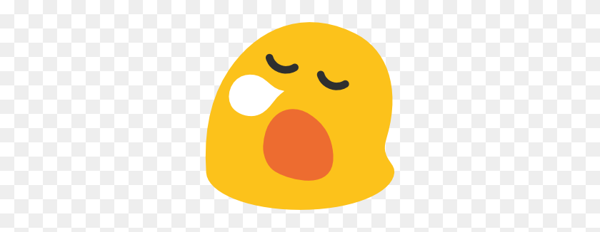 266x266 Смайлики Андроид Сонное Лицо - Сон Emoji Png