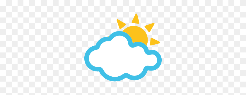 266x266 Emoji Android Sol Detrás De La Nube - Nube Emoji Png