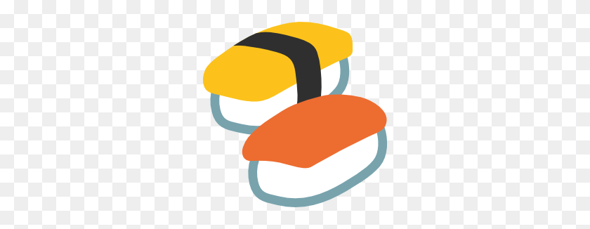 266x266 Emoji Android Sushi - Sushi Clipart
