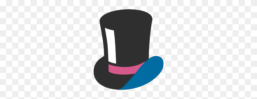 266x266 Emoji Android Top Hat - Tophat PNG