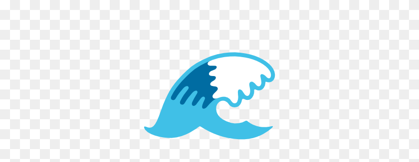 266x266 Emoji Android Water Wave - Водный Смайлик Png